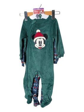 NWT Disney Mickey 2‎ Pack Sleeper Holiday Set Various Sizes